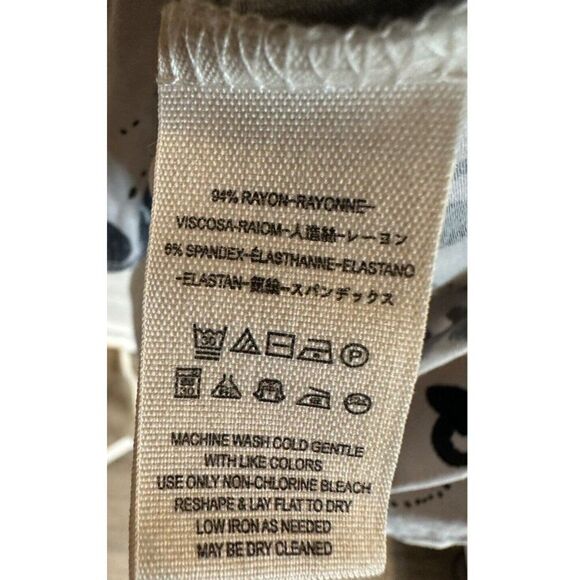 Free People Womens Floral Angel Sleeves Blouse Small - Picture 8 of 9